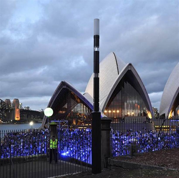 Smart poles come to Sydney’s Domain and Botanic Garden
